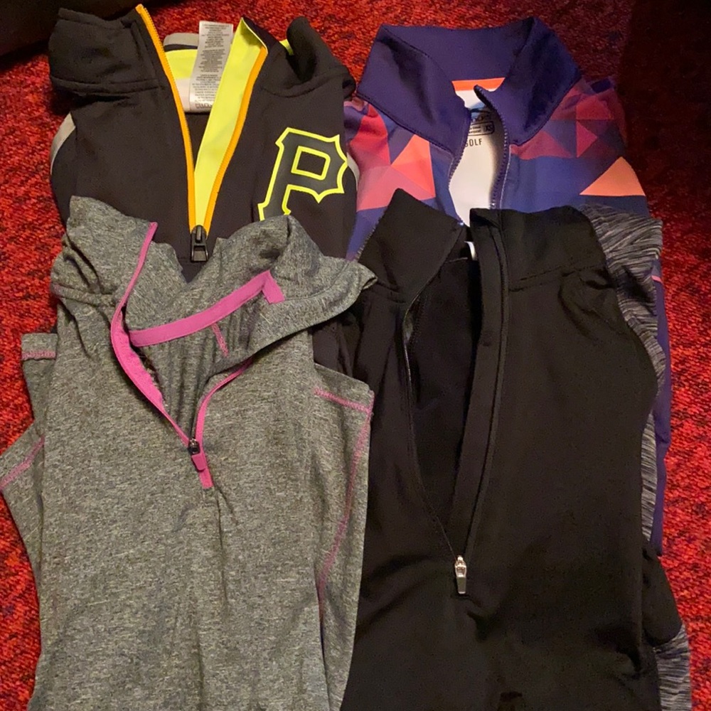 4 golf women’s half zip long sleeve. All xsmall all selling together.